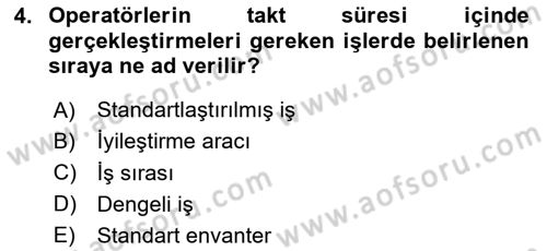 Sağlık İşletmeciliği 2 Dersi 2024 - 2025 Yılı Yaz Okulu Sınav Soruları 4. Soru