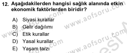 Sağlık İşletmelerinde Halkla İlişkiler Dersi 2020 - 2021 Yılı Yaz Okulu Sınav Soruları 12. Soru
