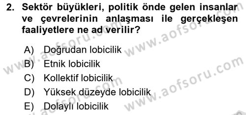 Sağlık İşletmelerinde Halkla İlişkiler Dersi 2020 - 2021 Yılı Yaz Okulu Sınav Soruları 2. Soru