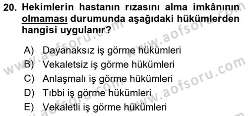 Sağlık İşletmelerinde Halkla İlişkiler Dersi 2021 - 2022 Yılı (Final) Dönem Sonu Sınav Soruları 20. Soru