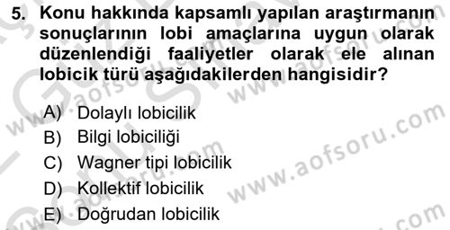 Sağlık İşletmelerinde Halkla İlişkiler Dersi 2021 - 2022 Yılı (Final) Dönem Sonu Sınav Soruları 5. Soru