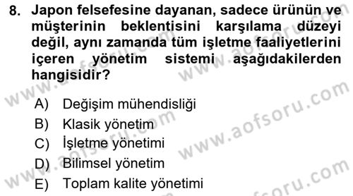 Sağlık İşletmelerinde Halkla İlişkiler Dersi 2021 - 2022 Yılı Yaz Okulu Sınav Soruları 8. Soru