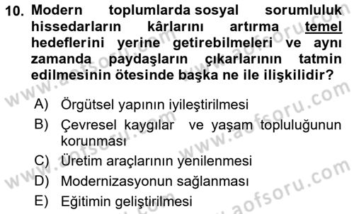 Sağlık İşletmelerinde Halkla İlişkiler Dersi 2022 - 2023 Yılı (Final) Dönem Sonu Sınav Soruları 10. Soru