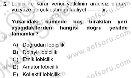 Sağlık İşletmelerinde Halkla İlişkiler Dersi 2022 - 2023 Yılı Yaz Okulu Sınav Soruları 5. Soru