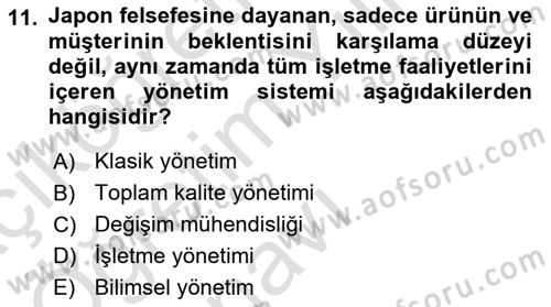 Sağlık İşletmelerinde Halkla İlişkiler Dersi 2023 - 2024 Yılı Yaz Okulu Sınavı 11. Soru