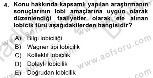 Sağlık İşletmelerinde Halkla İlişkiler Dersi 2024 - 2025 Yılı (Final) Dönem Sonu Sınav Soruları 4. Soru