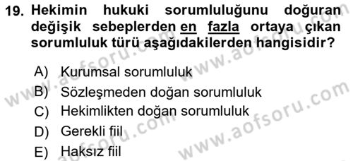 Sağlık İşletmelerinde Halkla İlişkiler Dersi 2025 - 2026 Yılı (Final) Dönem Sonu Sınav Soruları 19. Soru
