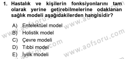 Sağlık İşletmelerinde Yönetim Dersi 2025 - 2026 Yılı (Vize) Ara Sınav Soruları 1. Soru
