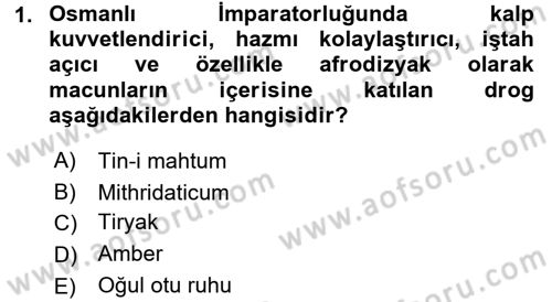 Temel İlaç Bilgisi Ve Akılcı İlaç Kullanımı Dersi 2016 - 2017 Yılı 3 Ders Sınav Soruları 1. Soru