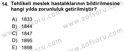 Sağlık İşletmelerinde İnsan Kaynakları Yönetimi Dersi 2020 - 2021 Yılı Yaz Okulu Sınav Soruları 14. Soru
