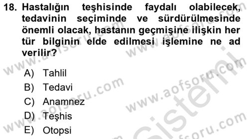 Sağlık İşletmelerinde İnsan Kaynakları Yönetimi Dersi 2020 - 2021 Yılı Yaz Okulu Sınav Soruları 18. Soru