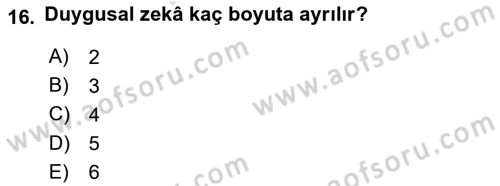 Sağlık İşletmelerinde İnsan Kaynakları Yönetimi Dersi 2021 - 2022 Yılı (Final) Dönem Sonu Sınav Soruları 16. Soru