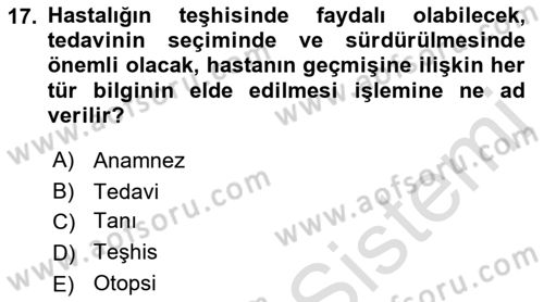 Sağlık İşletmelerinde İnsan Kaynakları Yönetimi Dersi 2021 - 2022 Yılı (Final) Dönem Sonu Sınav Soruları 17. Soru