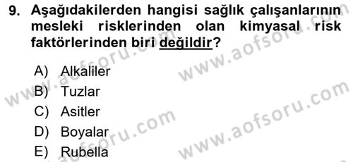 Sağlık İşletmelerinde İnsan Kaynakları Yönetimi Dersi 2021 - 2022 Yılı (Final) Dönem Sonu Sınav Soruları 9. Soru