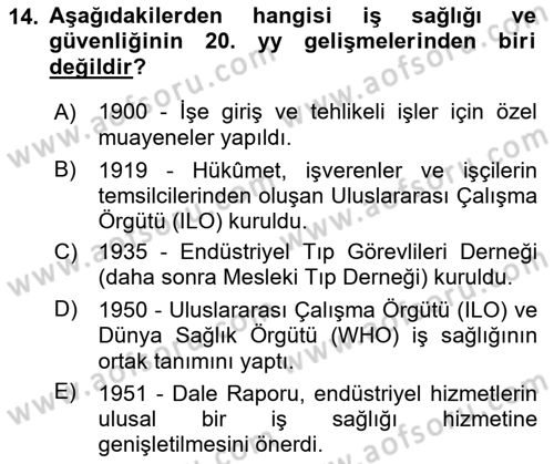 Sağlık İşletmelerinde İnsan Kaynakları Yönetimi Dersi 2021 - 2022 Yılı Yaz Okulu Sınav Soruları 14. Soru