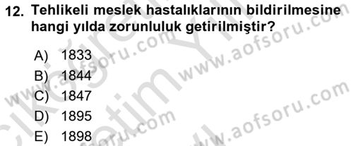 Sağlık İşletmelerinde İnsan Kaynakları Yönetimi Dersi 2022 - 2023 Yılı Yaz Okulu Sınavı 12. Soru