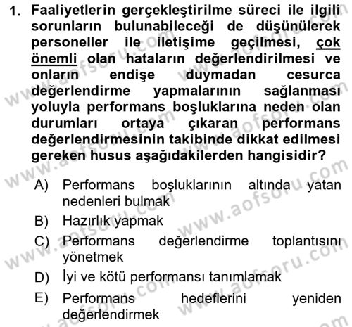 Sağlık İşletmelerinde İnsan Kaynakları Yönetimi Dersi 2023 - 2024 Yılı (Final) Dönem Sonu Sınav Soruları 1. Soru