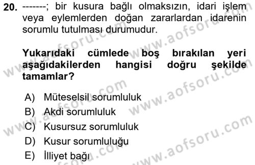 Sağlık İşletmelerinde İnsan Kaynakları Yönetimi Dersi 2023 - 2024 Yılı (Final) Dönem Sonu Sınav Soruları 20. Soru