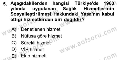 Sağlık İşletmelerinde İnsan Kaynakları Yönetimi Dersi 2023 - 2024 Yılı Yaz Okulu Sınav Soruları 5. Soru