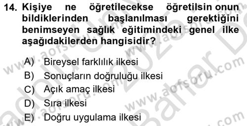 Sağlık İşletmelerinde İnsan Kaynakları Yönetimi Dersi 2025 - 2026 Yılı (Vize) Ara Sınav Soruları 14. Soru