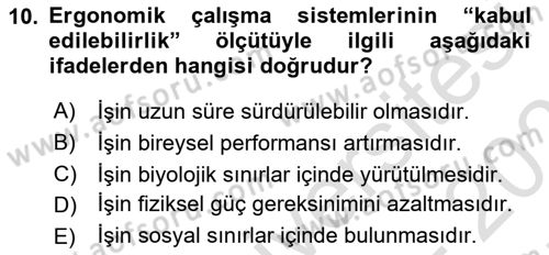 Sağlık İşletmelerinde İnsan Kaynakları Yönetimi Dersi 2025 - 2026 Yılı (Final) Dönem Sonu Sınav Soruları 10. Soru