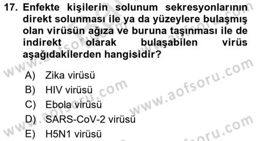 Sağlık Politikaları Dersi 2021 - 2022 Yılı (Final) Dönem Sonu Sınav Soruları 17. Soru