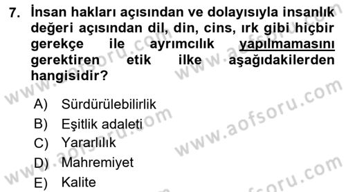 Sağlık Politikaları Dersi 2021 - 2022 Yılı (Final) Dönem Sonu Sınav Soruları 7. Soru