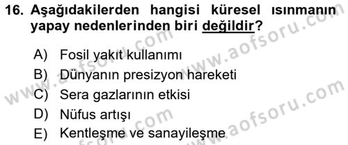 Sağlık Politikaları Dersi 2021 - 2022 Yılı Yaz Okulu Sınav Soruları 16. Soru
