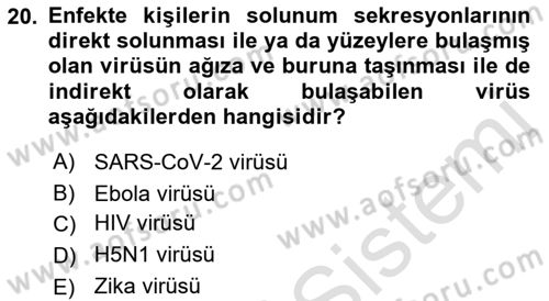 Sağlık Politikaları Dersi 2021 - 2022 Yılı Yaz Okulu Sınav Soruları 20. Soru