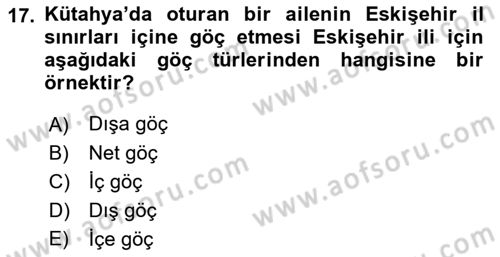 Sağlık Alanında İstatistik Dersi 2018 - 2019 Yılı Yaz Okulu Sınav Soruları 17. Soru