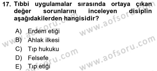Sağlık Ekonomisi Dersi 2017 - 2018 Yılı (Final) Dönem Sonu Sınav Soruları 17. Soru