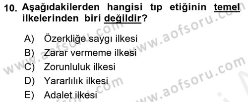 Sağlık Ekonomisi Dersi 2018 - 2019 Yılı (Final) Dönem Sonu Sınav Soruları 10. Soru