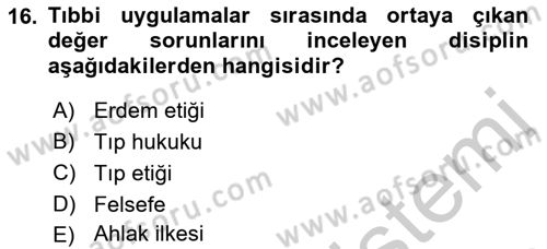 Sağlık Ekonomisi Dersi 2018 - 2019 Yılı Yaz Okulu Sınav Soruları 16. Soru