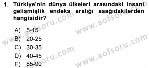 Sağlık Ekonomisi Dersi 2019 - 2020 Yılı (Vize) Ara Sınav Soruları 1. Soru