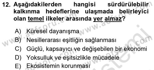 Sağlık Ekonomisi Dersi 2022 - 2023 Yılı (Final) Dönem Sonu Sınav Soruları 12. Soru