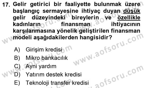 Sağlık Ekonomisi Dersi 2023 - 2024 Yılı (Vize) Ara Sınav Soruları 17. Soru