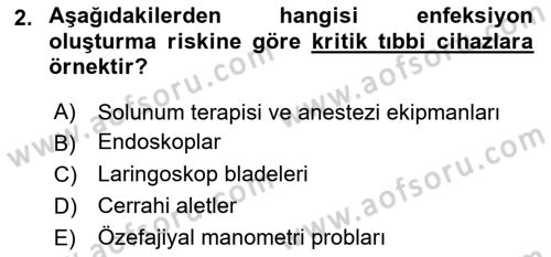 Genel Tıbbi Ürün Ve Tıbbi Cihaz Bilgisi Dersi 2022 - 2023 Yılı (Vize) Ara Sınav Soruları 2. Soru