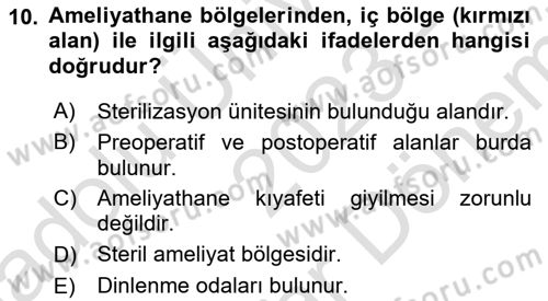 Genel Tıbbi Ürün Ve Tıbbi Cihaz Bilgisi Dersi 2023 - 2024 Yılı (Final) Dönem Sonu Sınav Soruları 10. Soru