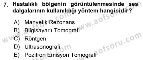 Genel Tıbbi Ürün Ve Tıbbi Cihaz Bilgisi Dersi 2023 - 2024 Yılı (Final) Dönem Sonu Sınav Soruları 7. Soru