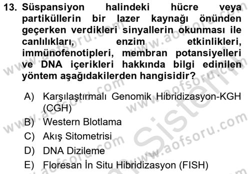 Genel Tıbbi Ürün Ve Tıbbi Cihaz Bilgisi Dersi 2023 - 2024 Yılı Yaz Okulu Sınav Soruları 13. Soru