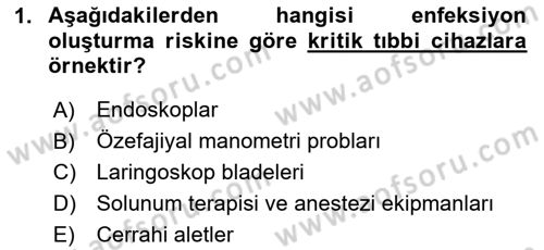 Genel Tıbbi Ürün Ve Tıbbi Cihaz Bilgisi Dersi 2024 - 2025 Yılı (Vize) Ara Sınav Soruları 1. Soru