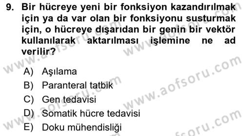 Genel Tıbbi Ürün Ve Tıbbi Cihaz Bilgisi Dersi 2025 - 2026 Yılı (Vize) Ara Sınav Soruları 9. Soru