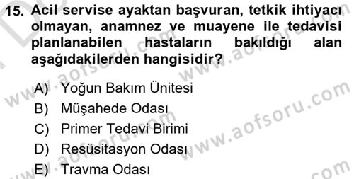 Genel Tıbbi Ürün Ve Tıbbi Cihaz Bilgisi Dersi 2025 - 2026 Yılı (Final) Dönem Sonu Sınav Soruları 15. Soru