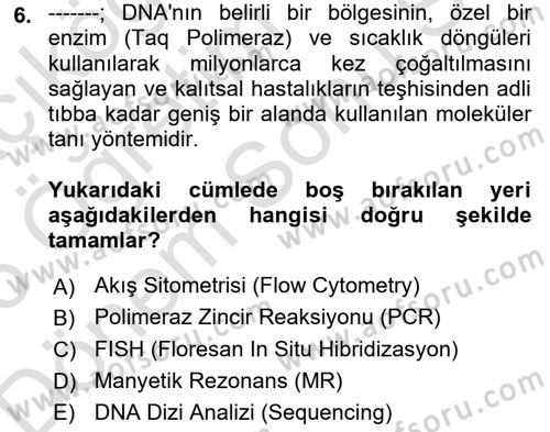 Genel Tıbbi Ürün Ve Tıbbi Cihaz Bilgisi Dersi 2025 - 2026 Yılı (Final) Dönem Sonu Sınav Soruları 6. Soru