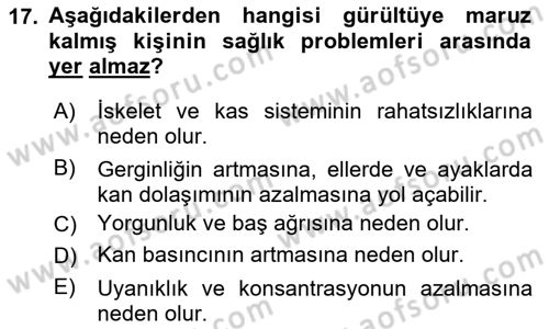 Sağlık Kurumlarında Afet Ve Kriz Yönetimi Dersi 2025 - 2026 Yılı (Vize) Ara Sınav Soruları 17. Soru