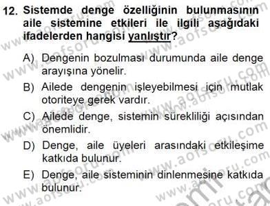 Çocuk Ruh Sağlığı Dersi 2012 - 2013 Yılı (Final) Dönem Sonu Sınav Soruları 12. Soru