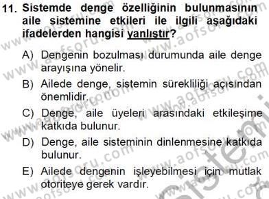 Çocuk Ruh Sağlığı Dersi 2013 - 2014 Yılı Tek Ders Sınav Soruları 11. Soru
