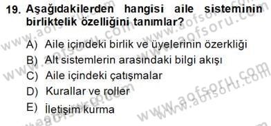 Çocuk Ruh Sağlığı Dersi Ara Sınavı Deneme Sınav Soruları 19. Soru