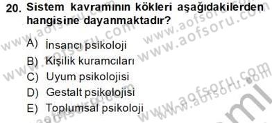 Çocuk Ruh Sağlığı Dersi Ara Sınavı Deneme Sınav Soruları 20. Soru