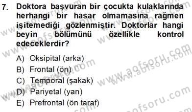 Çocuk Ruh Sağlığı Dersi Ara Sınavı Deneme Sınav Soruları 7. Soru